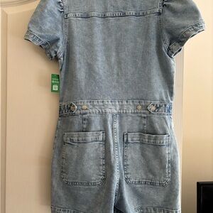 Denim Adult Romper